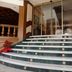 Hotel Aranda in Aranda de Duero interior staircase with marble steps and glass doors