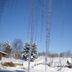 Haus Hohensee in Clausthal-Zellerfeld with snowy landscape and icicles hanging in front