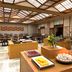 Kagamigaike Hekizantei in Nihonmatsu buffet dining room with trays of eggs, fruit and pastries