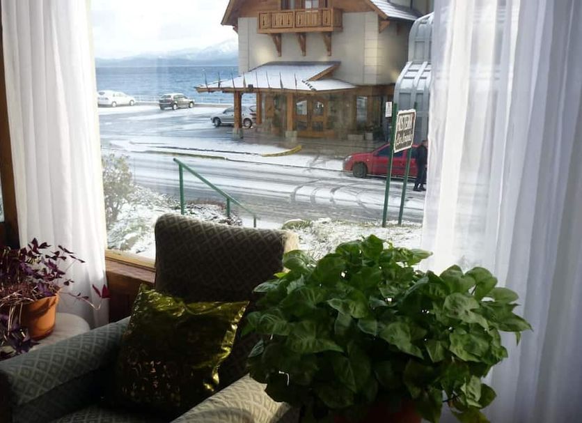 Hosteria Las Amapolas in San Carlos de Bariloche with lake view from a window seat