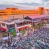 Holiday Inn Express & Suites Chicago O'hare Airport By IHG in Des Plaines overlooking a lively plaza crowd