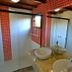 Pousada Da Ferradura, Búzios bathroom with glass shower, vessel sink and tiled ceiling