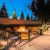 Courtyard by Marriott San Jose South/Morgan Hill patio with fire pit seating at dusk in Morgan Hill