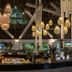 Diamonds Leisure Beach & Golf Resort Diani Beach restaurant buffet with hanging woven pendant lights