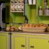 flexymotel Buchs snack station with bread, fruit and coffee cups