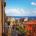 Case D'anna in Castellammare del Golfo with sea view over rooftops and a narrow street
