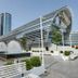 Qafqaz Sahil Hotel Baku in Baku with modern exterior, fountains, and landscaped terrace