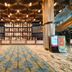 Redstar Culture Hotel Hangzhou lobby with grand geometric ceiling and central reception desk