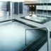 Spa&hotel Resort Furano La Terre indoor spa pool with steam and metal handrails in Nakafurano