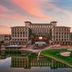 The Westin Kierland Resort & Spa in Scottsdale with reflecting pool and golf course at sunset