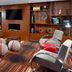 Four Points by Sheraton Nashville Airport lounge with seating, TV, and patterned carpet in Nashville