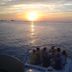 Hotel Marfil in Sant Antoni de Portmany, sunset boat cruise on the sea with guests on deck