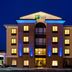 Holiday Inn Express & Suites Cleveland-Richfield in Richfield, illuminated exterior at night