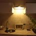 B&B Gildo Trani kitchenette with sink, stove, cabinets and hanging light in Trani
