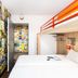 hotelF1 Aix en Provence Sainte Victoire in Meyreuil bunk bed room with colorful poster walls