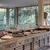 Hotel Strandhaus - Boutique Resort & Spa in Lübben breakfast buffet with forest views
