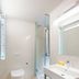 Splanzia Boutique Hotel, Chania bathroom with walk-in shower, wall-hung toilet and vessel sink