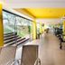 Viale Cataratas Hotel & Eventos gym with exercise machines and floor-to-ceiling windows in Foz do Iguaçu