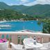 Boutique Hotel Kredo in Herceg Novi balcony with table, chairs and bay and mountain view
