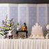 Four Points by Sheraton Seoul Guro buffet table with flowers, fruit, cakes, and ornate chairs in Seoul