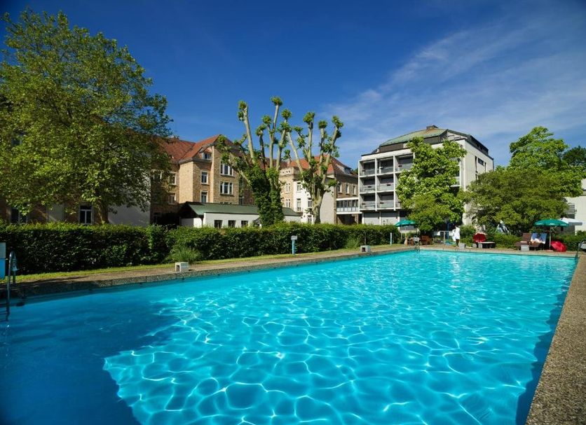 Bildungshaus St Bernhard in Rastatt with outdoor pool and garden views
