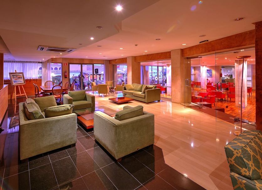Bonanza Park Hotel by Olivia Hotels Coll lobby lounge in Cas Català-Illetes with seating and bright windows