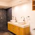 Casa Ticul Hotel By Bfh bathroom with dual vessel sinks and a large tiled walk-in shower, Playa del Carmen