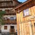 Pension Leopoldine in Hallstatt, alpine guesthouse with flower boxes and wooden balconies