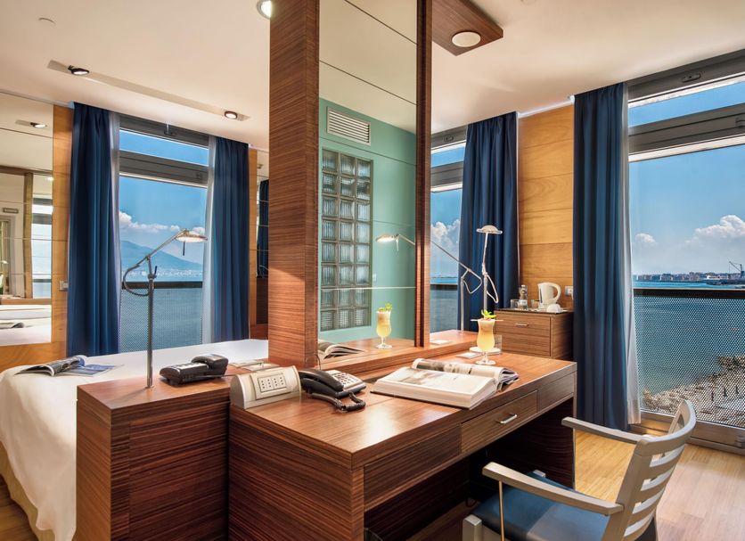 Towers Hotel Stabiae Sorrento Coast room with balcony sea view in Castellammare di Stabia
