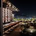 Burj On Bay Hotel Jounieh rooftop bar and terrace with city lights view at night