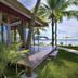 Mali Resort Pattaya Beach Koh lipe beachfront bungalow with wooden deck and palm trees on Ko Lipe