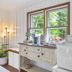 Mar Bella Boutique Hotel & Spa in Rehoboth Beach breakfast nook with coffee station and mini fridge by window