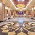 Harrah's Resort Southern California lobby with ornate tile floor and chandelier in Valley Center