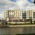 Hilton Garden Inn Sioux Falls Downtown exterior along the river in Sioux Falls