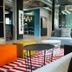Aparto Dorset Point City Centre Campus Accommodation in Dublin lounge with colorful seating and floor lamp