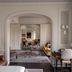 The Adelphi Hotel in Saratoga Springs interior with arched doorway to a sitting room