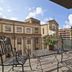 Nakamachi Fuji Grand Hotel balcony with metal patio seating and city views in Aizuwakamatsu