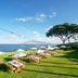 Wailea Beach Resort - Marriott, Maui oceanfront dining lawn with tables, umbrellas and ocean view