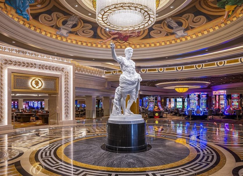 Caesars Palace - Resort & Casino Las Vegas lobby with statue and ornate casino interior