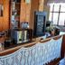Engimyri Lodge in Akureyri breakfast buffet with toaster, bread, bowls and hot drinks counter