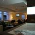 Hampton By Hilton Derby City Centre lobby lounge in Derby with seating, lamps and city-view windows