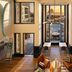 Inn at Cape Kiwanda in Pacific City lobby with ocean sunset view through tall windows