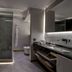 The Wings Hotels Karakoy bathroom in Istanbul with walk-in shower, bathtub, and double vanity