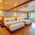 Yashshree Mall Road Darjeeling guest room with two beds and mountain view window