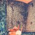 Hotel Restaurant Schwarzes Ross in Oberwiesenthal bathroom with mosaic-tiled shower and sink