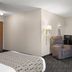 Super 8 by Wyndham Lewistown room with desk, chair and recliner in Lewistown