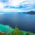 Luna Capsule in Semporna with panoramic ocean and turquoise bay views from a hillside