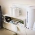 The Glendeveor Newquay room shelf with kettle, mugs, tea and coffee supplies