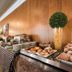 Hotel Michelangelo & Day Spa in Montecatini Terme breakfast buffet with pastries, bread, and coffee stations