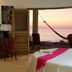 Casa Mermejita Mazunte room with hammock and ocean sunset view in Mazunte